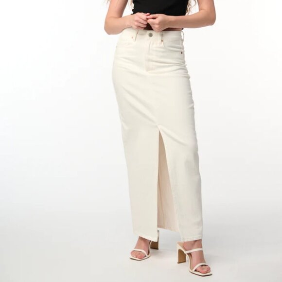 BlankNYC See You Again High Waist Denim Maxi Skirt - Picture 2 of 7